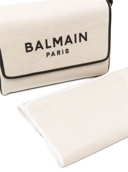 Borsa fasciatoio Balmain Kids beige con logo BALMAIN Kids | BY0618Z1839102NE